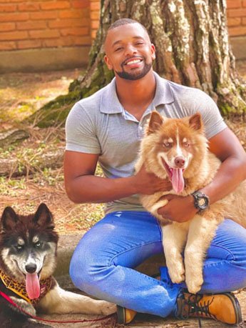 Adestramento de cão com Jonathan Normandia e husky siberiano